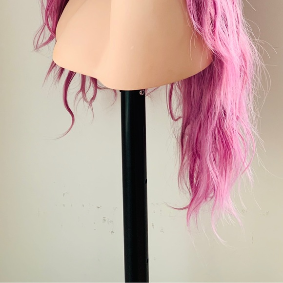Gorgeous 24” Pink Berry 13x2.5 Lace Front Premium Fiber Wig for Daily Wear/Event - Picture 5 of 13
